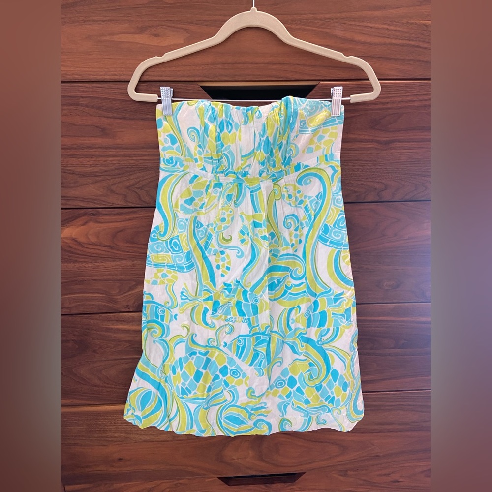 Vintage Y2K Lilly Pulitzer Strapless Dress
